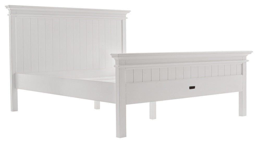 Classic White Panel Queen Size Bed