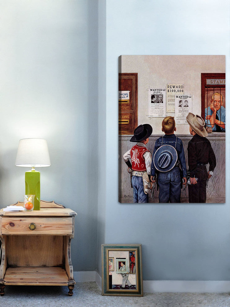 "Wanted Posters" Painting Print on Canvas by Stevan Dohanos