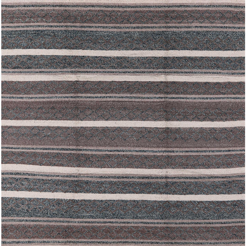 Ahgly Company Indoor Square Mid-Century Modern Area Rugs, 7' Square