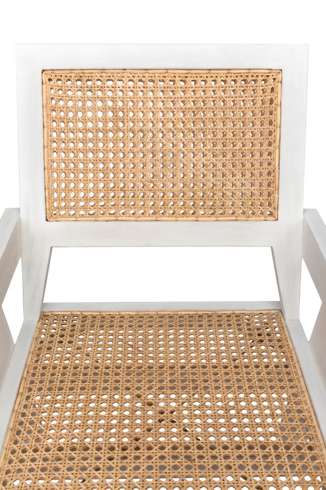 Jude Chair With Caning, White Wash