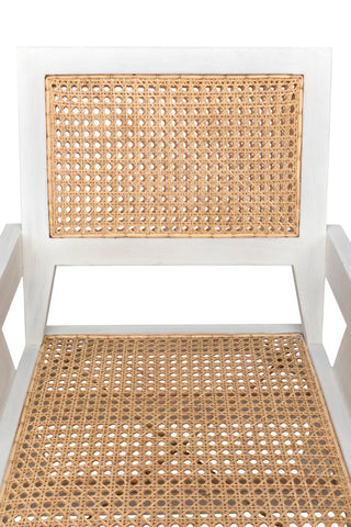 Jude Chair With Caning, White Wash