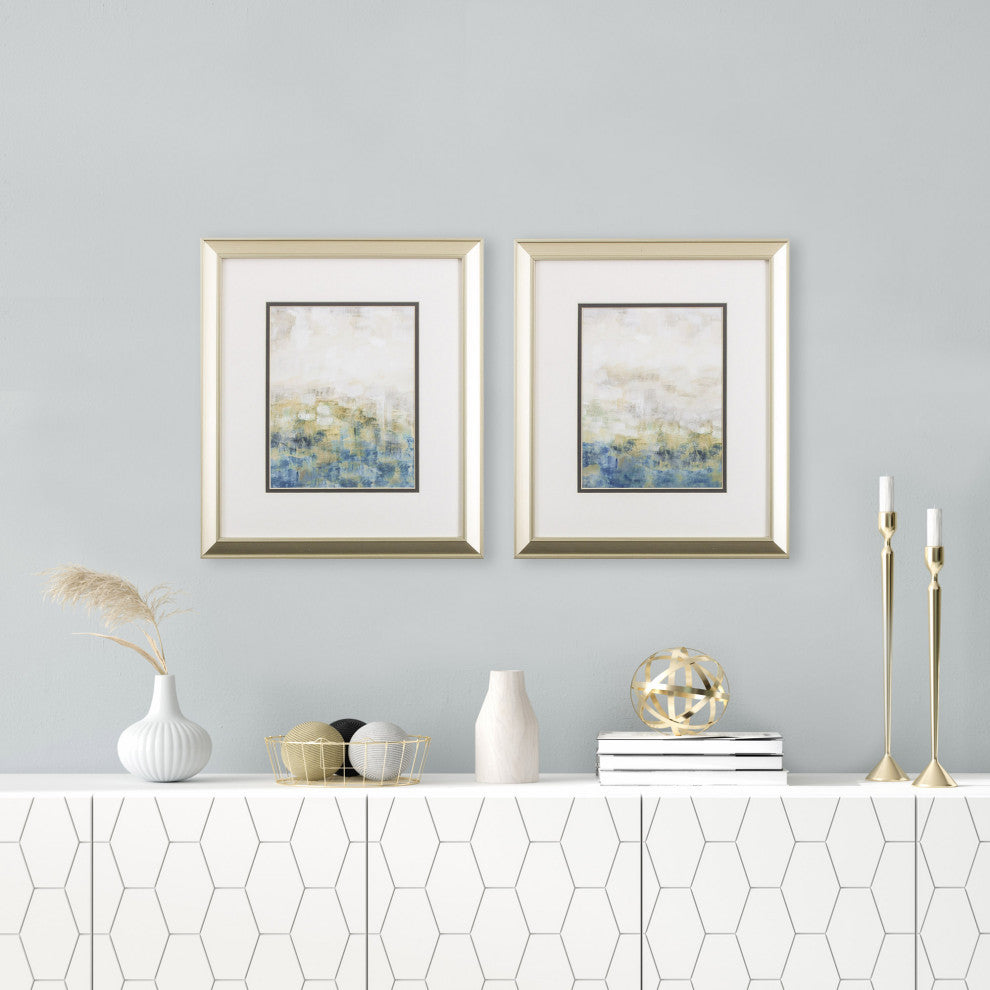 Color Block Meadow Wall Art, 2-Piece Set