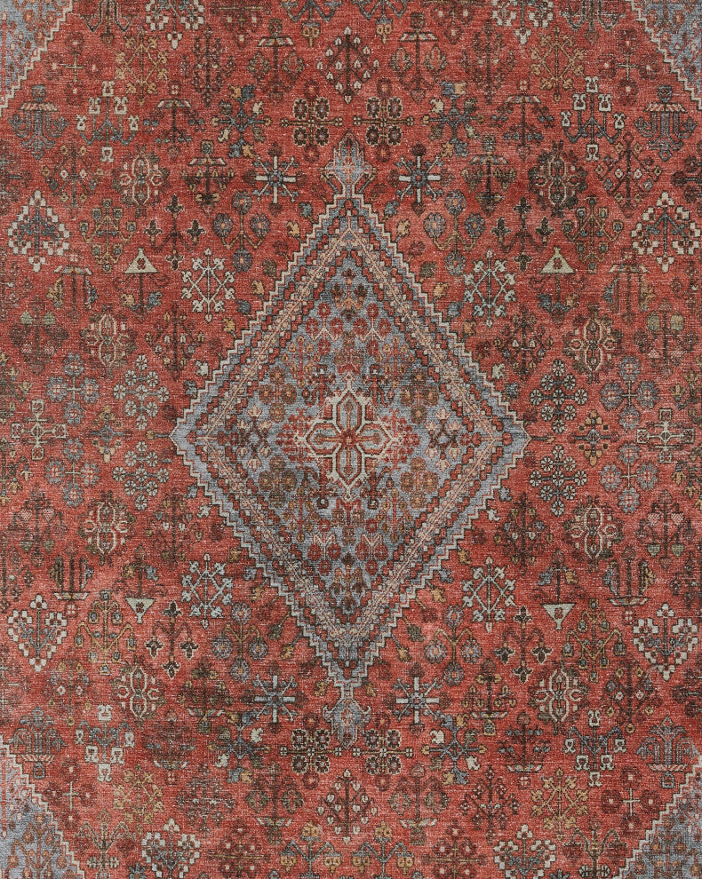 Momeni Afshar Polyester Copper Area Rug 7'6" X 9'6"