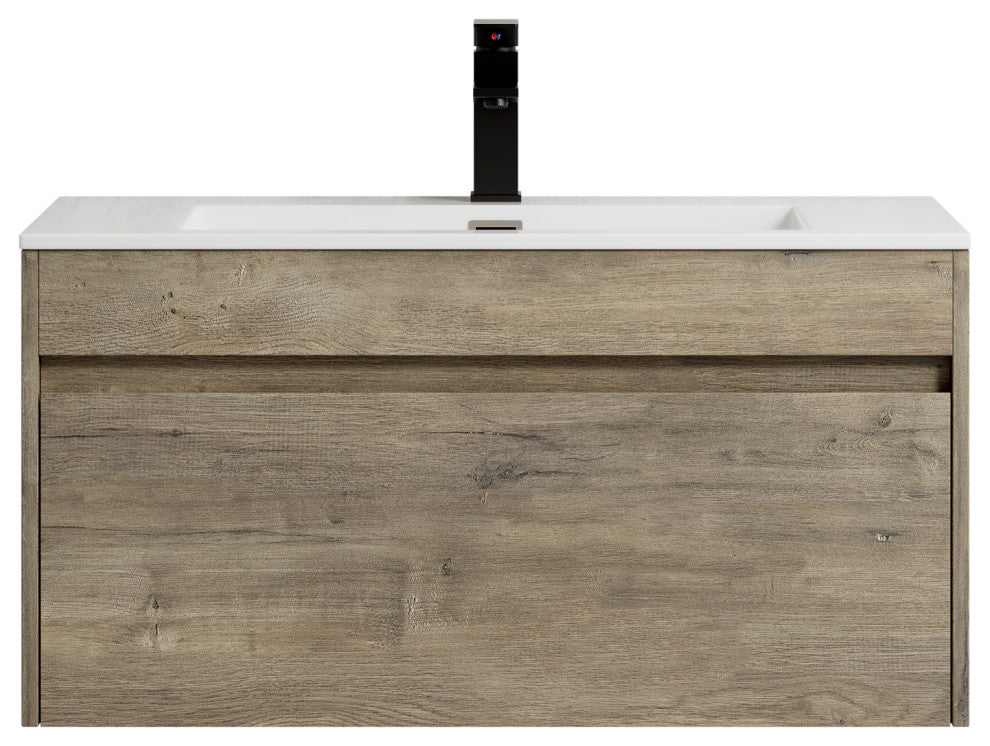 The Ivy Single Bathroom Floating Vanity, Eve, 36"