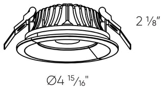 Hilux High Powered LED Commercial Down Light 277V/347V, 4 Inch