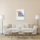 "Missouri Watercolor Word Cloud" Fine Art Print