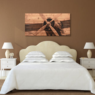 "Plane Propeller" Arte de Legno Digital Print on Solid Wood Wall Art