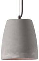 Pendant Ceiling Light Fixture, Concrete Stone, Gray, Industrial Lounge