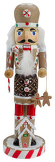 14" Gingerbread Kisses Wooden Christmas Nutcracker Chef