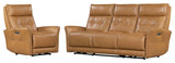 Gershwin Lucca Butterscotch Power Reclining Sofa and Two Recliners
