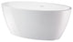 Vanity Art 55"x32" Acrylic Freestanding Soaking Bathtub, Pure White