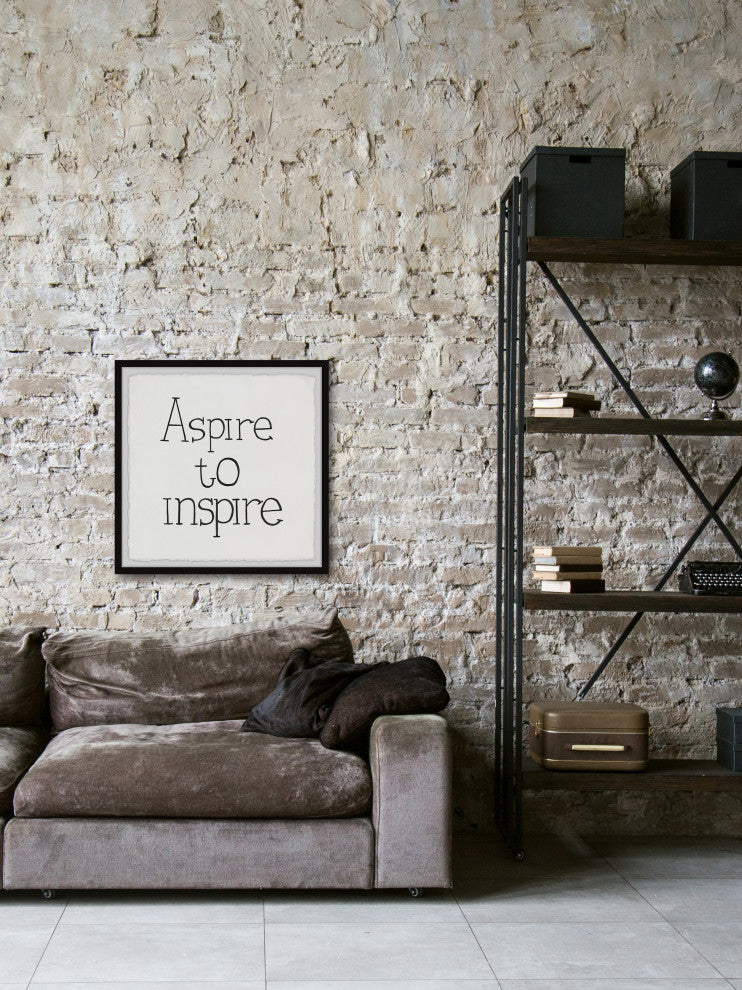 "Aspire to Inspire III" Framed Painting Print, 12x12