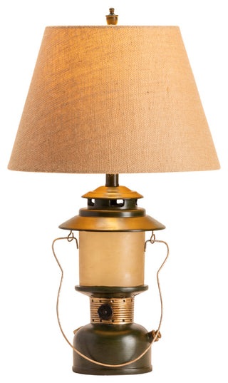 Camp Lantern Lamp With Nightlight, Camp Green, Set of 2