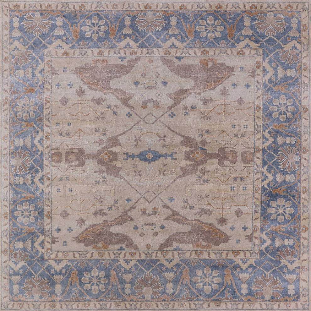 Ahgly Company Indoor Square Mid-Century Modern Area Rugs, 6' Square