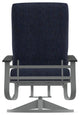 Belle Isle Cushion Outdoor Swivel Rocker, Indigo/Graphite