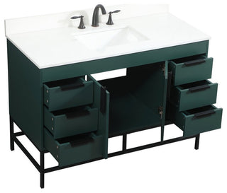 Home Living 22" Modern Green-Light Bathroom Vanity