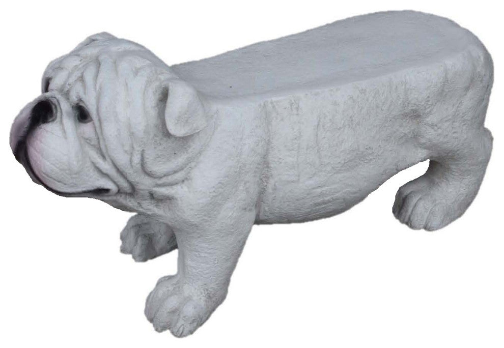 31" White Bulldog Bench