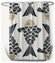 Big Fish Taupe 70" w x 73" h Shower Curtain