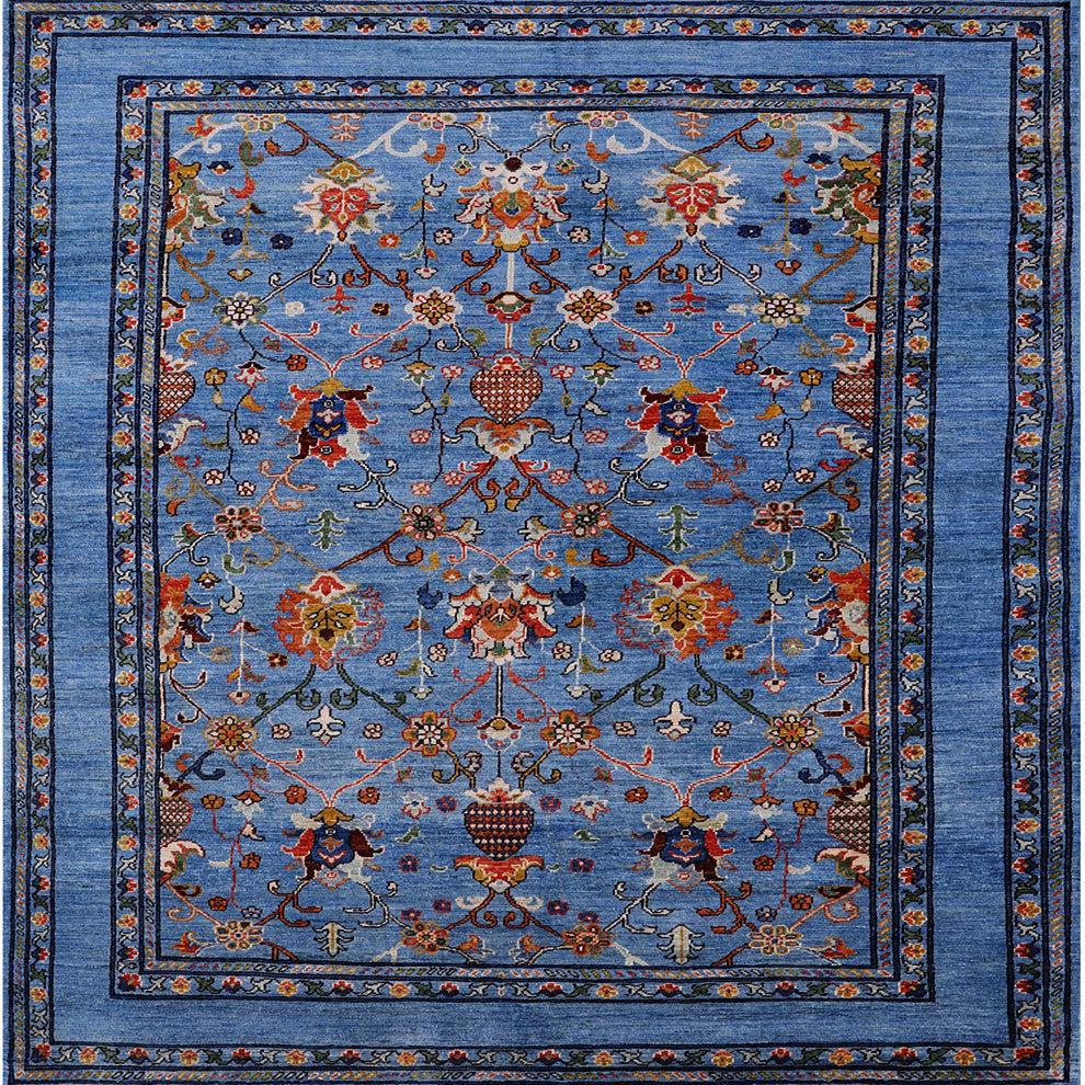 Ahgly Company Indoor Square Mid-Century Modern Area Rugs, 4' Square