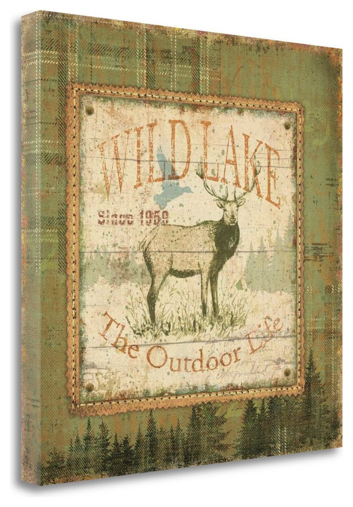 "Outdoor Life I" By Pela, Giclee Print on Gallery Wrap Canvas, Ready to Hang