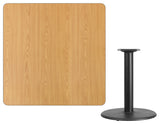Square Natural Table Top XU-NATTB-4242-TR24-GG