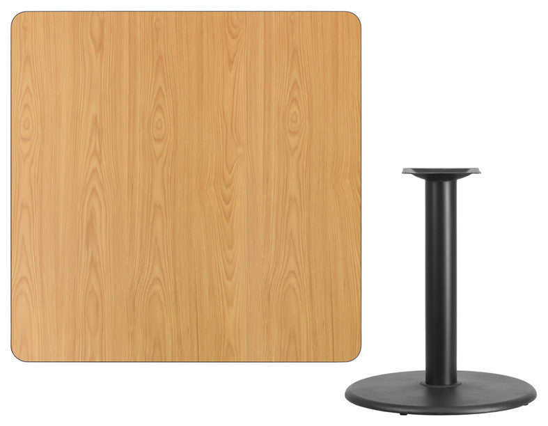 Square Natural Table Top XU-NATTB-4242-TR24-GG
