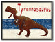 Stupell Industries Tyrannosaurus Dinosaur, 24"x30", Black Framed