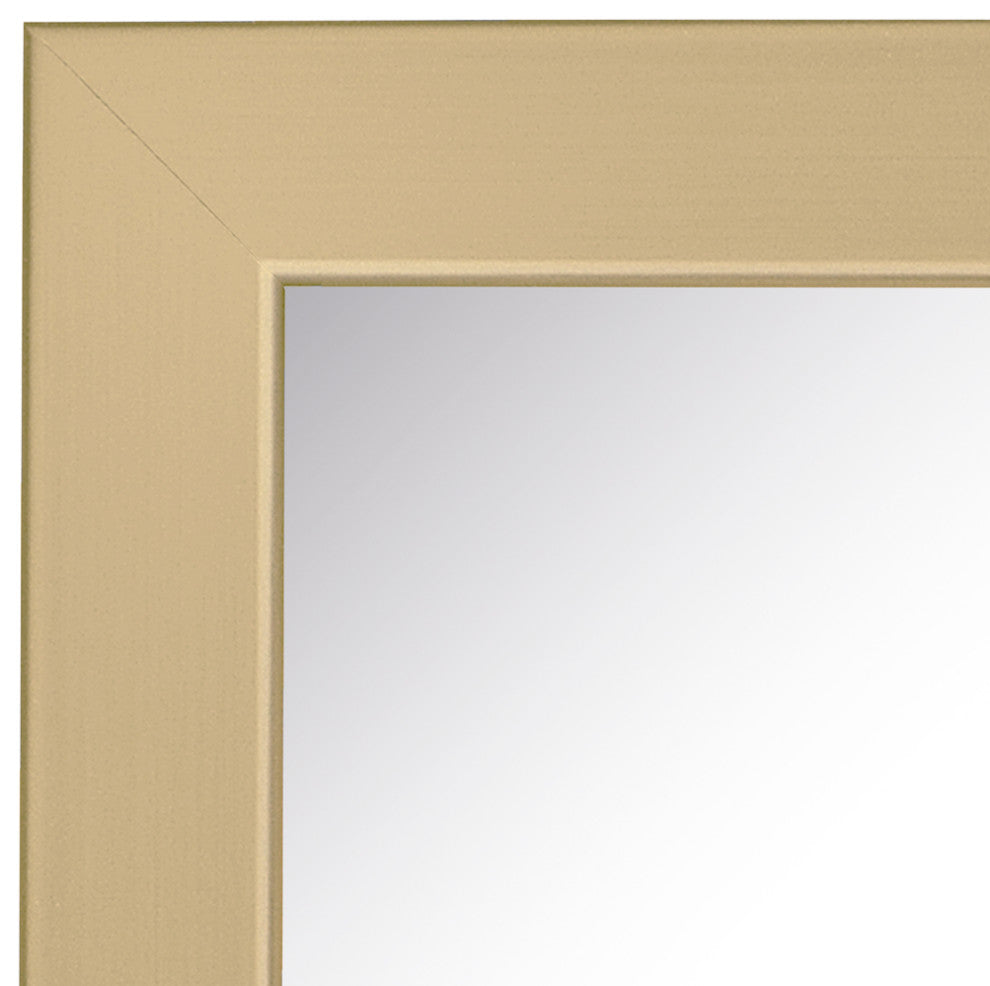 Pendleton Framed Wall Mirror, Champagne Gold, 20"x36"