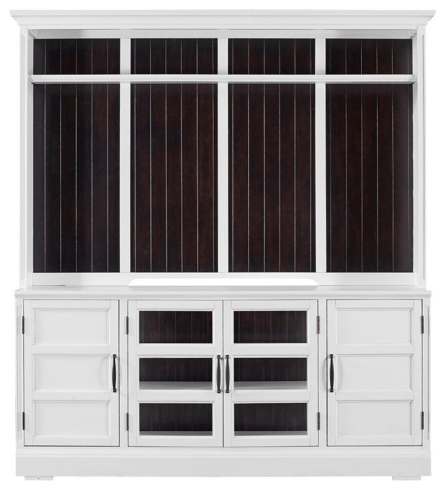 76" TV Console With Hutch