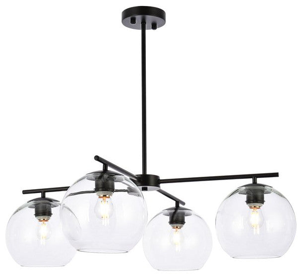 Orlando 4-Light Black Pendant