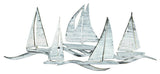 Sailing Fleet Costal, Wooden Wall Decorative Art, Small