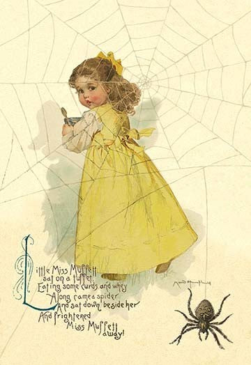Little Miss Muffett- Gallery Wrapped Canvas Art 28" x 42"