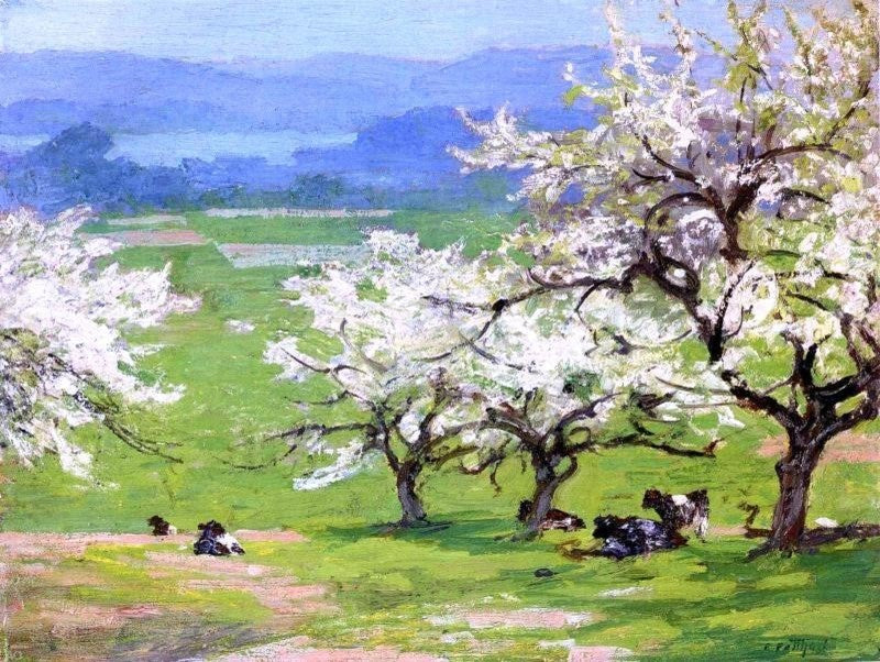 Edward Potthast Springtime, 21"x28" Wall Decal Print
