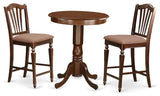 3-Piece Pub Table Set, Pub Table And 2 Kitchen Dining Chairs