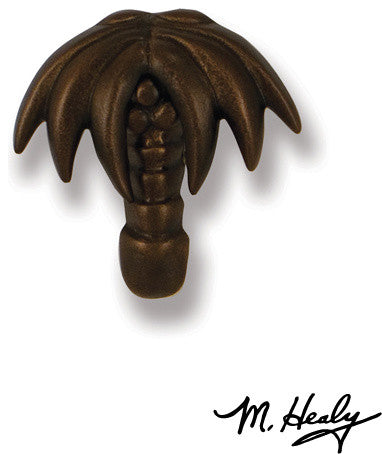 Palm Tree Doorbell Ringer, Oiled Bronze