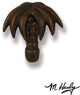 Palm Tree Doorbell Ringer, Oiled Bronze