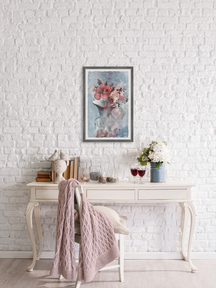 "Beauty Never Fades" Framed Painting Print, 24x36