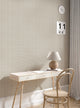 Burlap Hash Pattern Peel and Stick Vinyl Wallpaper, Desert Taupe, 24"w X 108"h