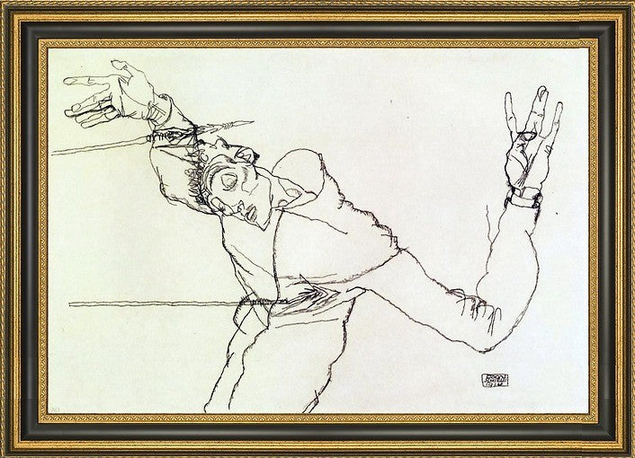 Egon Schiele Self Portrait as St. Sebastian