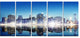 Skyscraper on New York City, Cityscape Canvas Art Print, 60"x28", 5 Panels