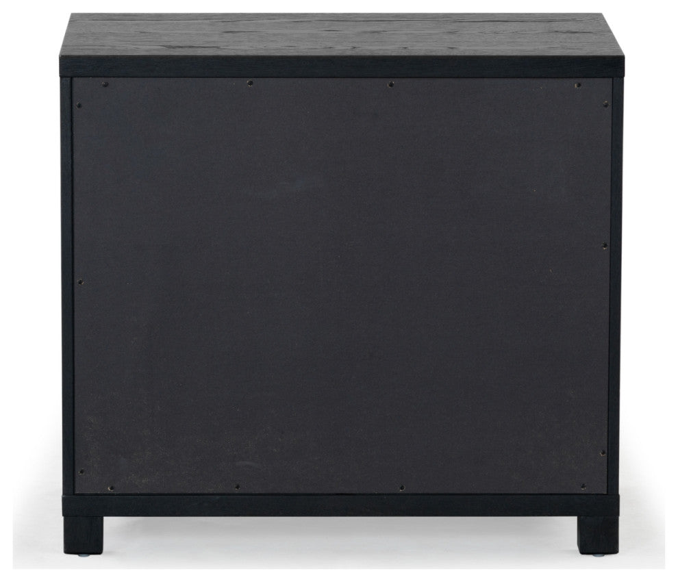 Safavieh Couture Tobiette 2 Drawer Nightstand, Black