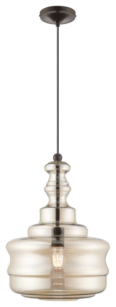 Livex Lighting English Bronze 1-Light Mini Pendant