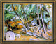 Paul Cezanne Woods with Millstone - 18" x 24" Framed Premium Canvas Print