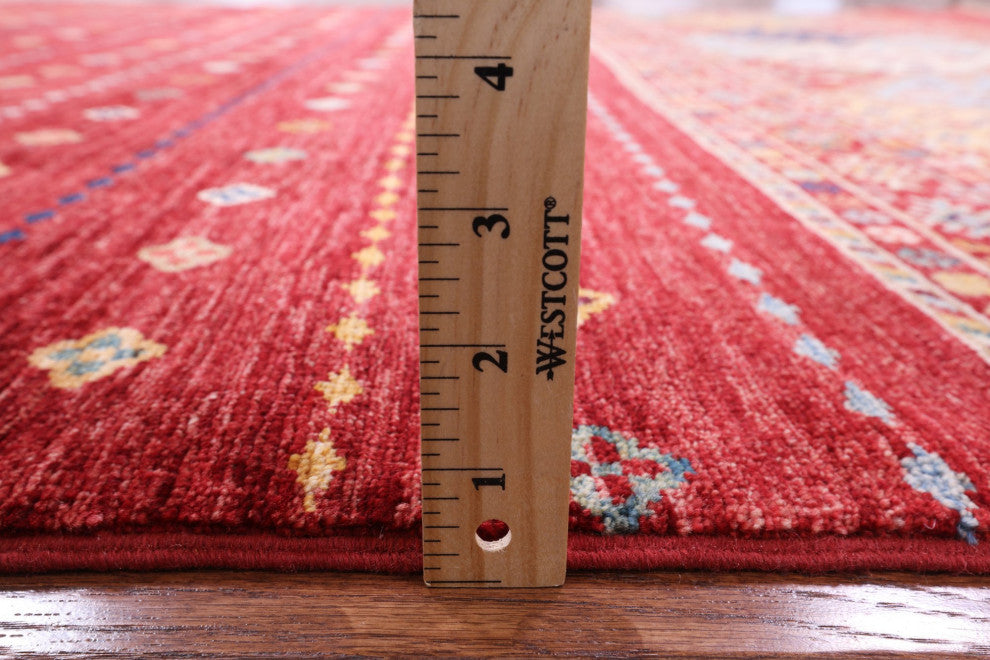 Super Kazak Khorjin Hand-Knotted Rug 6' 8" X 9' 10" Q5423