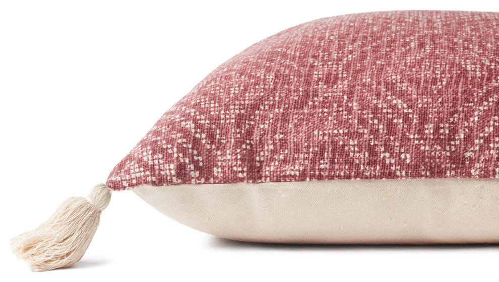 Loloi P0621 Red 22" x 22" Cover w/Down Pillow