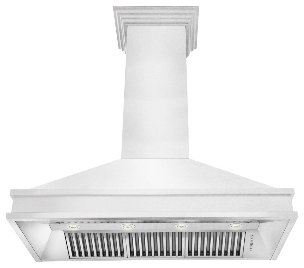 ZLINE 48" Designer Series Wall Mount Range Hood, DuraSnow, 8656S-48