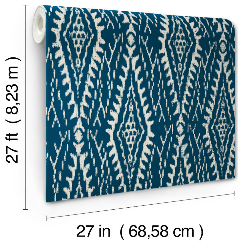Rousseau Paperweave Indigo Wallpaper