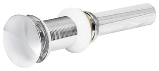 Solid Brass Vessel Sink Pop-Up Drain without Overflow, Chrome