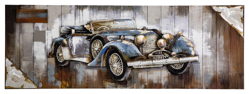 Blue Vintage Car