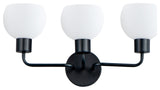Maxim 11273SW Coraline 3 Light 22"W Bathroom Vanity Light - Black